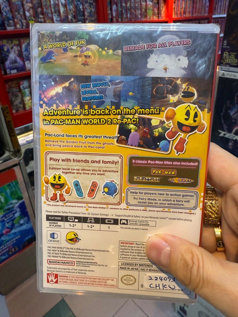 Nintendo switch Pac -Man world 2 Re-Pac , Asia edition . It’s, Video ...