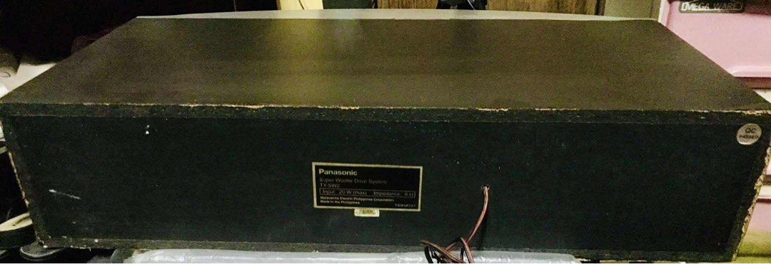 Panasonic Super Woofer Drive System (TY-SW2) (Category: Soundbars, Speakers & Amplifiers) located in Manila. Submitted by cgrufino4850725 (Listing ID 1394538328, Image 3). Description: Panasonic Super Woofer Drive System (TY-SW2) w/ 6 Months Personnal Warranty Input: 20 W (max) Impedance: 8 Ω Good na Good po at ilalabit nyo nalang sa amplifier nyo, Buong buo ang tunog at malakas ang kalabog. Pm po for inquire and other details..