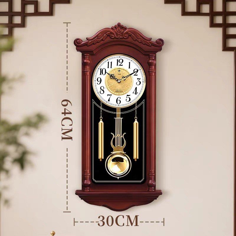 Pendulum Wall Clock (Category: Clocks) located in Singapore. Submitted by cheriett (Listing ID 1394599776, Image 1). Description: - Vintage wall clock - Features a pendulum - Classic design - Gold-tone clock face - Dimensions: 64cm (H) x 30cm (W) - Perfect for home decor - What you see is what you get - no refundable once sold .