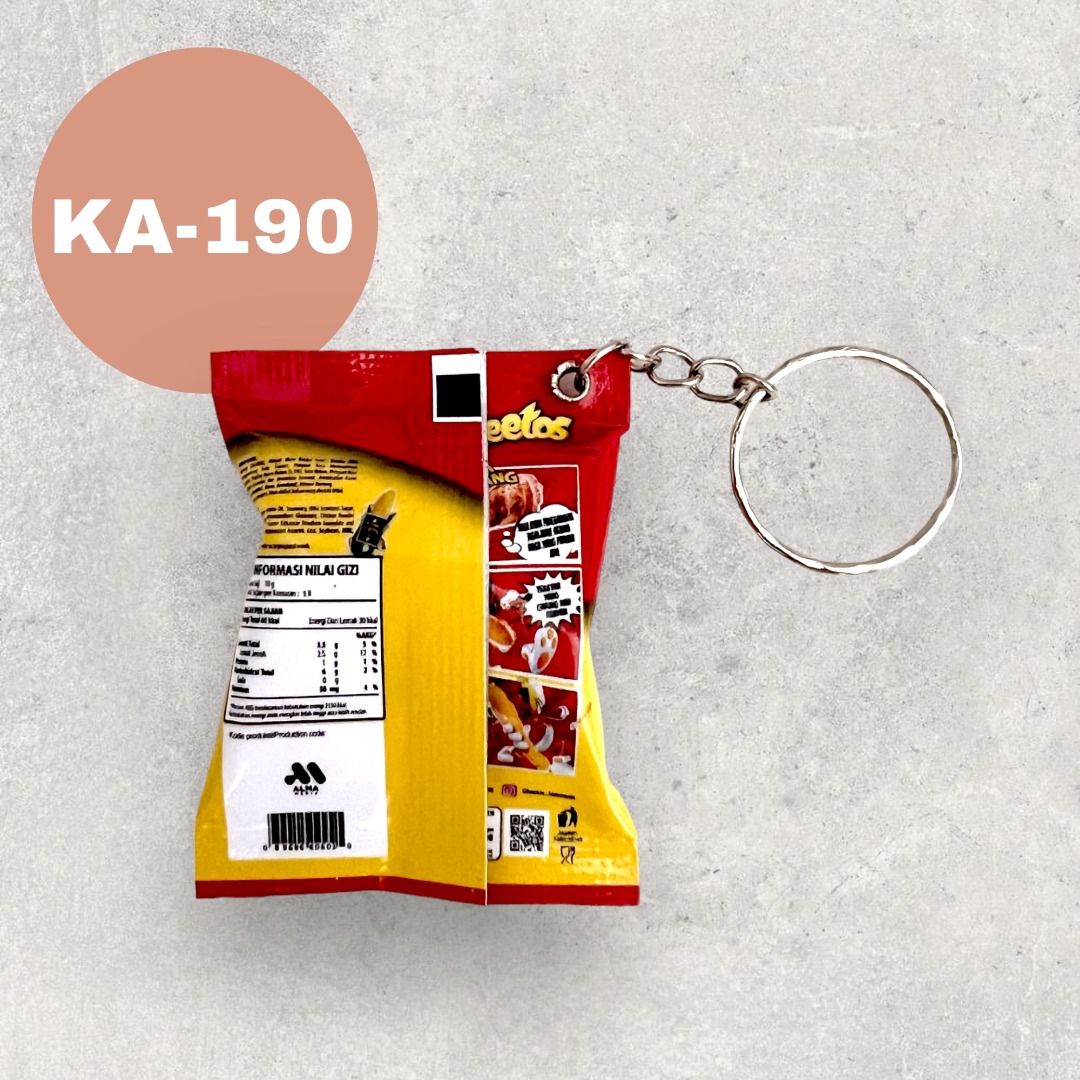 📣[PROMO BUY 1 GET 1 FREE] Chicken Roasted Snacks 3D Mini Keychain, Red ...