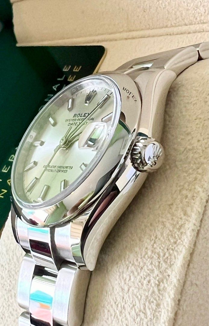 Rolex datejust 31 (Category: Luxury Watches) located in Las Pinas. Submitted by bagsandeverything_02 (Listing ID 1394527983, Image 3). Description: Datejust 31 Oyster/ Silver Dial Reference 278240 Purchase :Sept. 2023 Warranty: until Year 2028 Local AD Condition : 9.8/ 10 ( can pass as new ) Comes Full-Set and Links.