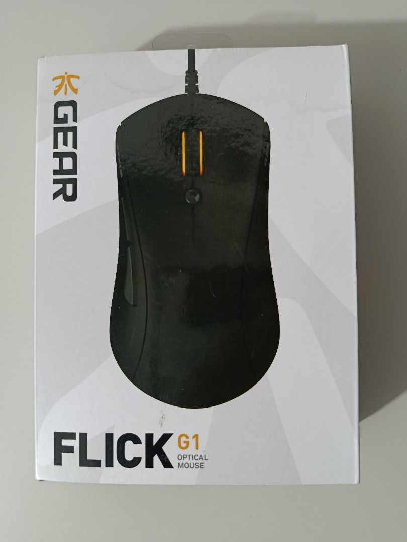 SELLING FAST: Fnatic Flick G1 Gaming Mouse (Category: Mouse & Mousepads) located in Quezon City. Submitted by alexavila162 (Listing ID 1394550849, Image 1). Description: Fnatic Officially-Branded Esports Product RFS: Extra Inventory. Need funds to upgrade gaming rig. Pixart PMW 3310 Sensor Omron Switches 5,000 CPI 130 IPS Tracking Speed 30g Acceleration 1000 Hz Polling Rate CONDITION: Totally unused and Brand New in Box. Priced at only 1.2k (Nego