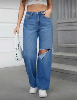 100+ Shein ripped jeans For Sale Jeans Leggings Carousell