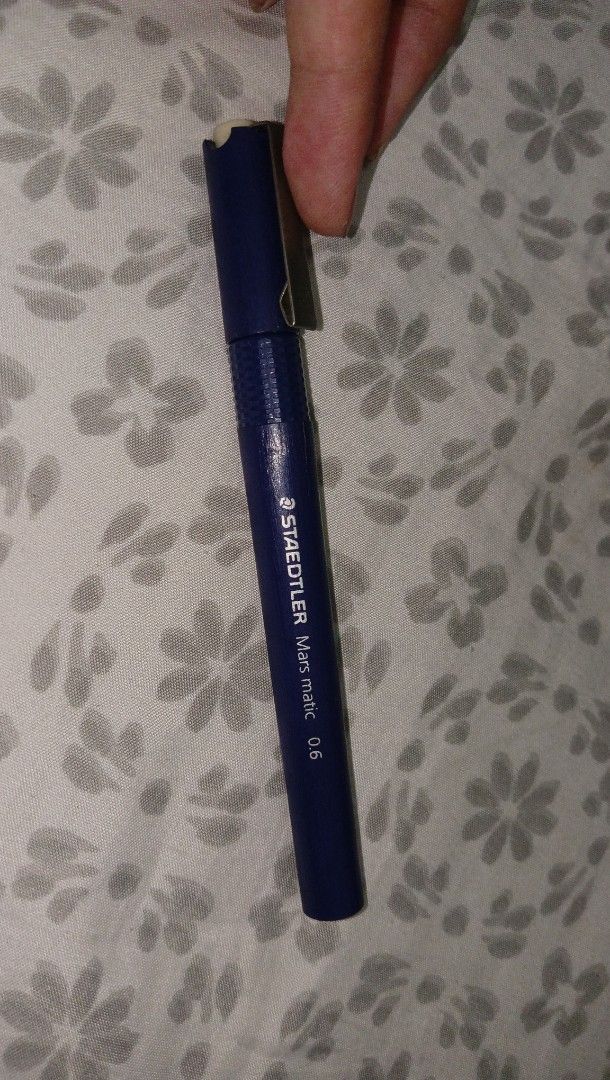 Staedtler Mars Matic 0.6 Tech Pen (Category: Stationery & School Supplies) located in Makati City. Submitted by rbbql (Listing ID 1394561121, Image 2). Description: check my other listings for set of drafting materials - Staedtler Mars Matic 0.6 tech pen - Black ink - 0.6mm tip - no ink (you can buy refill at NBS).