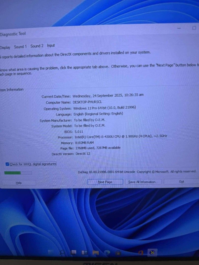 22 inches All in one PC (Category: Desktops) located in Manila. Submitted by lhainelovi71994 (Listing ID 1394611914, Image 2). Description: 22 inches All in one PC I5 4th gen Intel UHD Graphics 8gb ram 128gb ssd Windows 11 pro OS Ms office installed Free mouse and keyboard 💸💸 4,800 only Location: San Andres bukid manila Pick up or deliver.