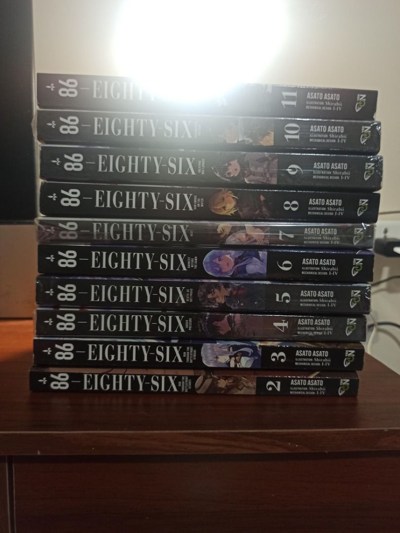 86 - Eighty Six Manga Volumes 2-11 (Category: Comics & Manga) located in Pasig City. Submitted by anyashawtl-78076 (Listing ID 1394612926, Image 2). Description: 📚 FOR SALE: 86 Light Novel (Vol. 2 – 11) 📚 ✨ Price: 💸 ₱650 each OR ₱6,250 for the whole set (Vol. 2–11) – Best Deal! 📍 Details: ✅ Condition: Gently used, well-kept ✅ Complete Volumes 2 to 11 – perfect for fans of the 86 series! ✅ Payment: GCash or Bank Transfer ✅ Buyer shoulders deli