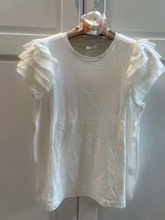 白色荷葉袖上衣64205028537091110