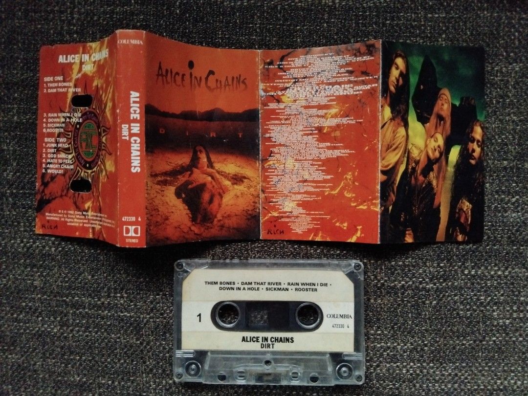 ALICE IN CHAINS- DIRT ( CASSETTE ) (Category: CDs & DVDs) located in Valenzuela. Submitted by KAMUSIKATAYO (Listing ID 1224917606, Image 3). Description: PRE OWNED VG CONDITION PLS SEE PIX.