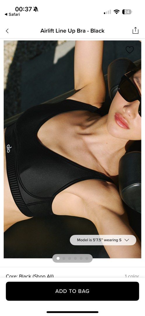 Alo Yoga Airlift Line Up Bra (Category: Activewear) located in Singapore. Submitted by babadadada (Listing ID 1394765753, Image 1). Description: #alo #aloyoga #sportsbra .