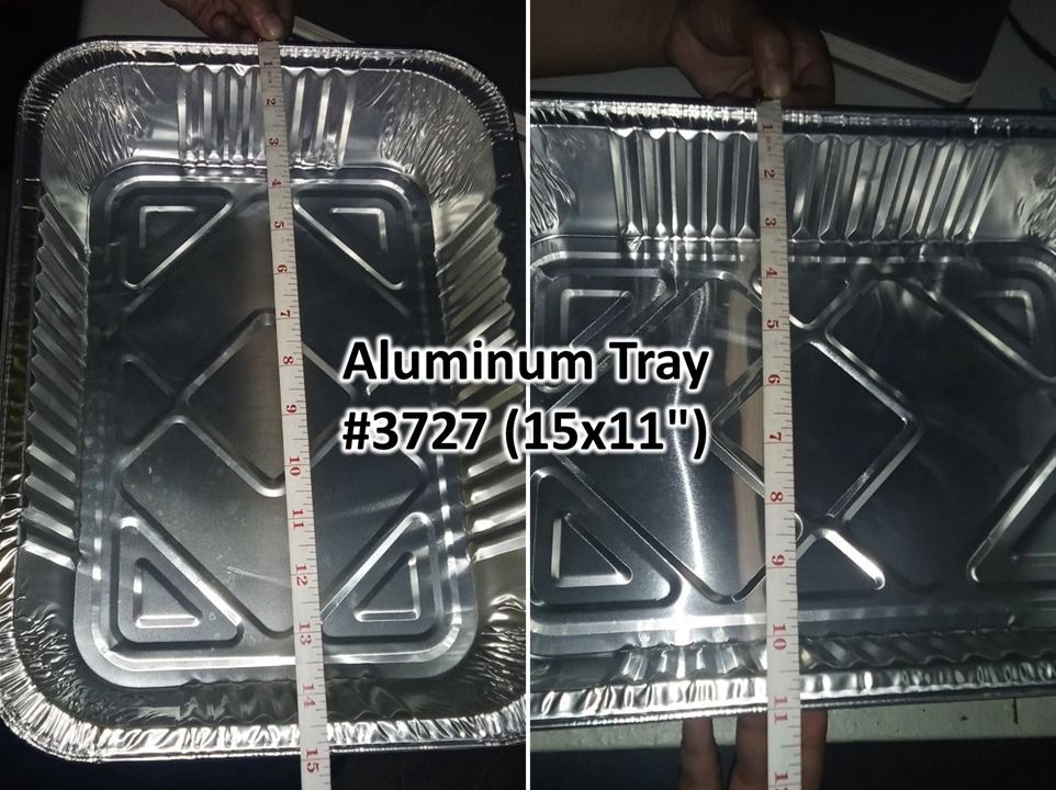 Aluminum Tray (with or without Cover Lids) (Category: Food Organization & Storage) located in Manila. Submitted by golden888onlineshop (Listing ID 1394706496, Image 3). Description: ✅ Aluminum Tray (with or without Cover Lids) Durable and good quality food container. Used in parties and gatherings; as a large takeout container for food that needs reheating; used at home for baking and cooking. Mostly used by restaurants, canteens and catering ser