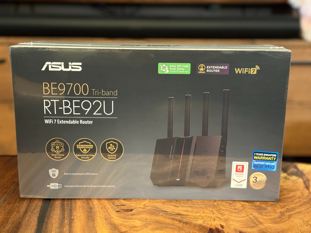ASUS RT-BE92U BE9700 Tri-band WiFi 7 Router, Computers & Tech, Parts ...