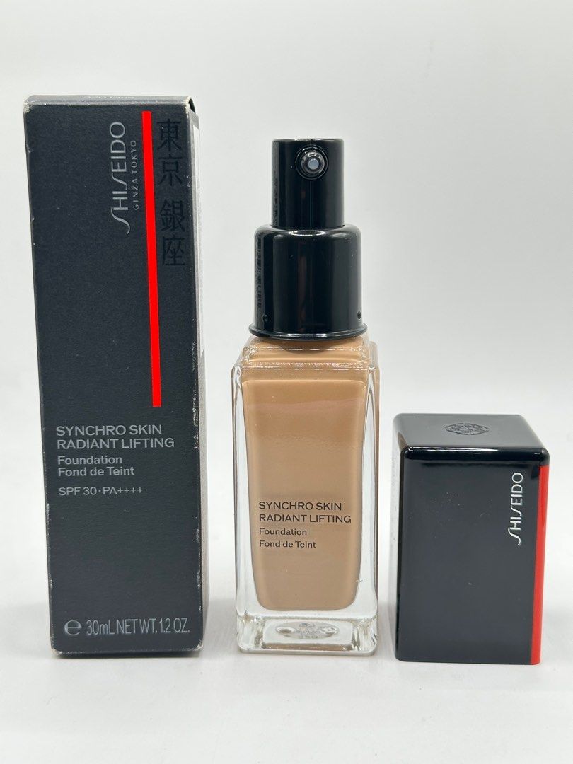 Authentic Shiseido Synchro Skin Radiant Lifting Foundation 320 Pine (Category: Makeup) located in Mandaluyong City. Submitted by elle_scent (Listing ID 1394669937, Image 3). Description: Last price posted asking for discount will not entertain Authentic Guaranteed Actual photos are posted please check proof of authenticity details 30ml Brandnew Shade Pine 320 Location Mandaluyong Lalamove Grab Manila Area JRS only for provincial Area Mode of paym