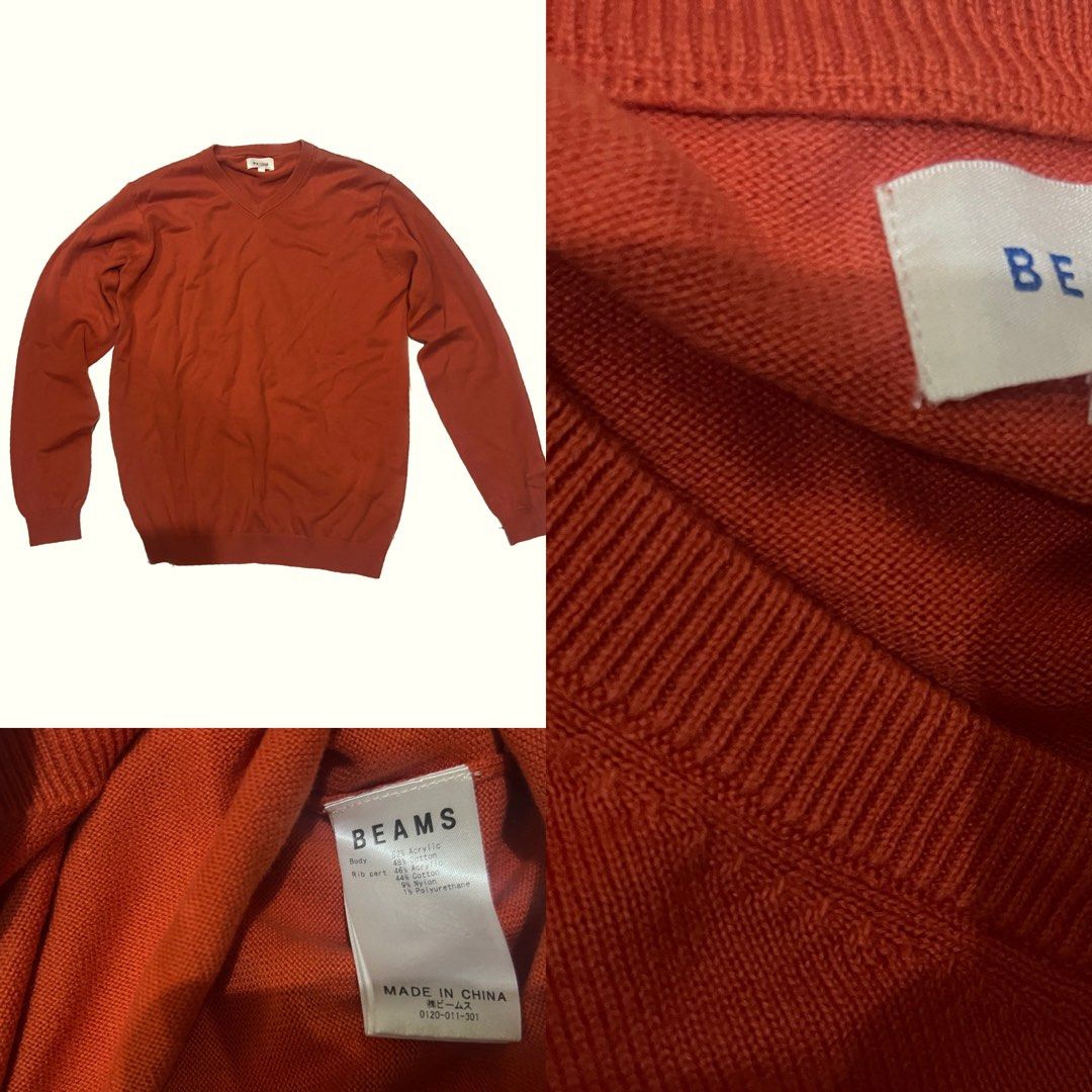 Beams Japan Sweater (Category: Longsleeves) located in Urdaneta. Submitted by randomjess00 (Listing ID 1394640379, Image 1). Description: Issue: covered up the hole using a patch (see pic) .