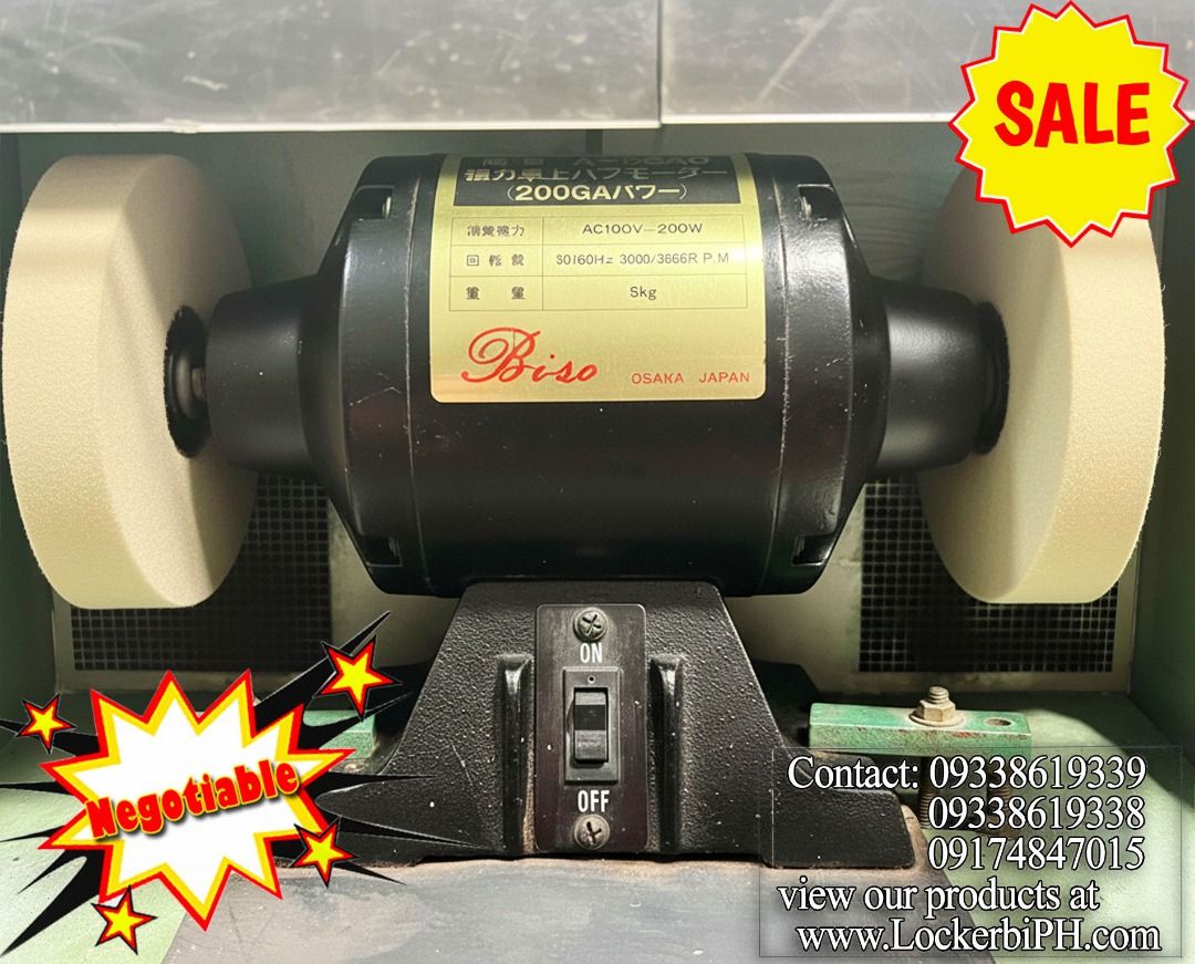 Biso Bench Grinder from Japan (Category: Construction Tools & Equipment) located in Quezon City. Submitted by danilo.danilo3 (Listing ID 1394641465, Image 1). Description: All items negotiable Lockerbi Industrial Machinery Supply Japan surplus shop. All items negotiable~ ☘️ Open Mondays to Saturdays 8am - 5pm. More items available. Feel free to bring your technicians. Type "Lockerbi Philippines" in google to see company website. Address: 5020 Sul