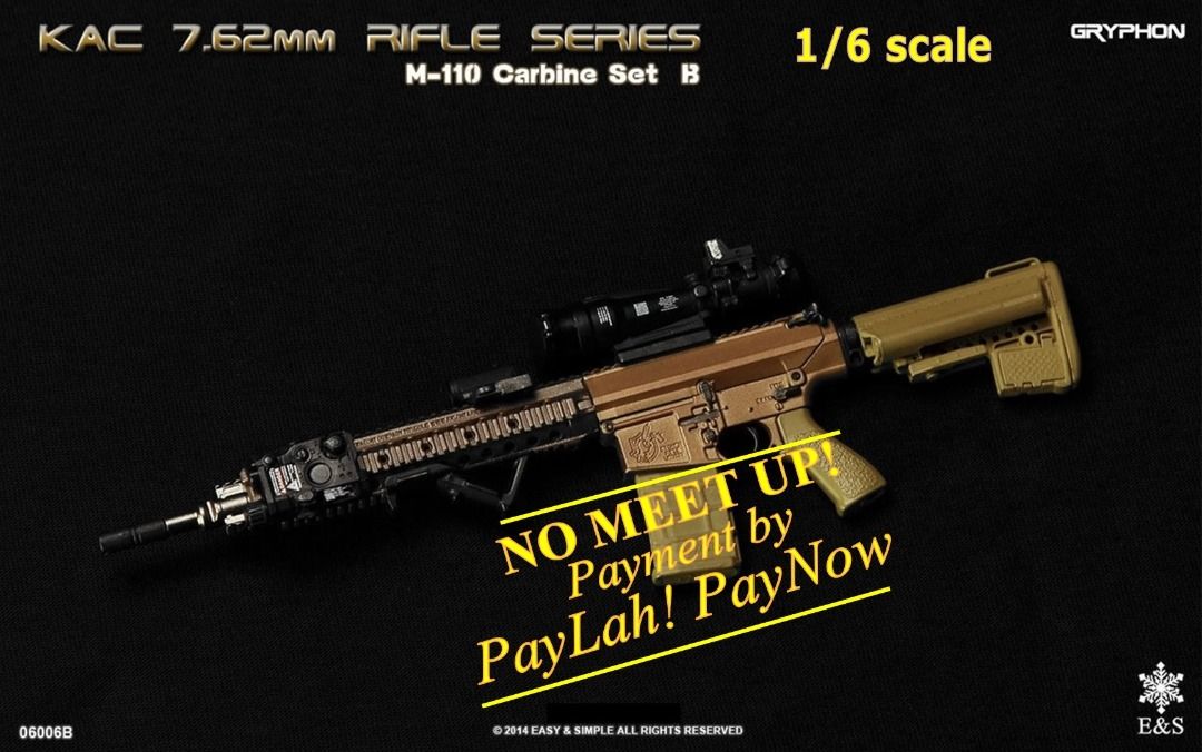 [BRAND NEW] 1:6 scale EASY & SIMPLE M110 Carbine Set B-Gryphon (Plastic ...