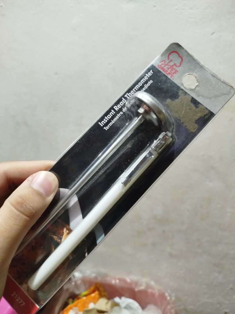 Chef Craft Instant Read Thermometer (Category: Other Kitchen Appliances) located in Manila. Submitted by hirayaaah (Listing ID 1394618445, Image 3). Description: 📝Chef Craft Instant Read Thermometer 📝features a stainless steel probe 📝instant temperature readings 📝dm me for inquiries!.