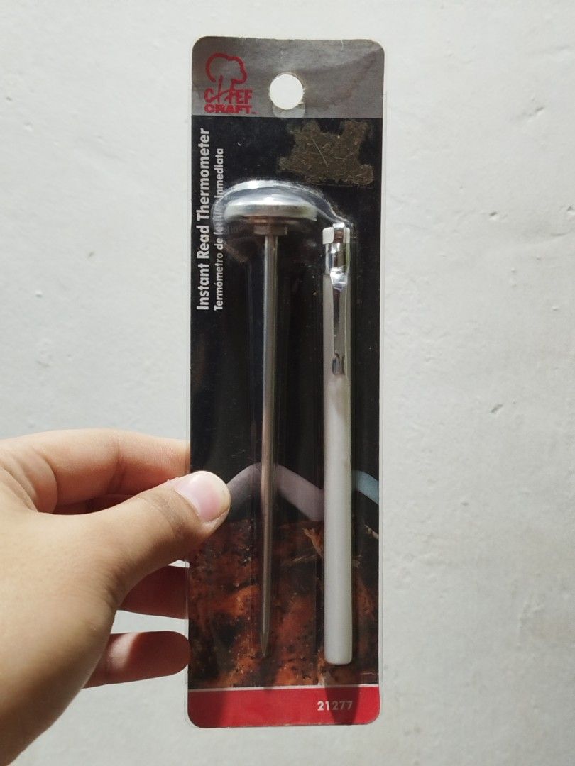 Chef Craft Instant Read Thermometer (Category: Other Kitchen Appliances) located in Manila. Submitted by hirayaaah (Listing ID 1394618445, Image 2). Description: 📝Chef Craft Instant Read Thermometer 📝features a stainless steel probe 📝instant temperature readings 📝dm me for inquiries!.