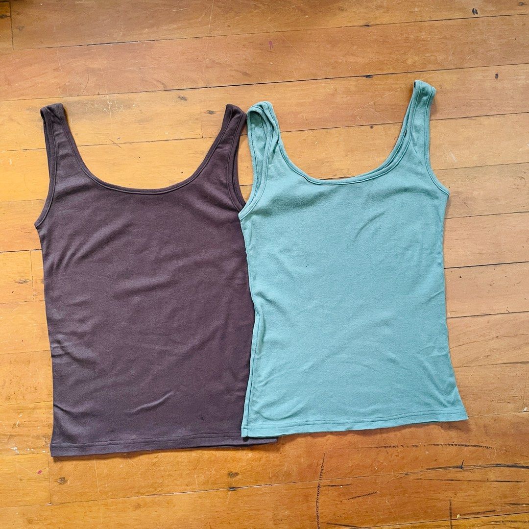 combed cotton tank tops bundle (Category: Sleeveless) located in Manila. Submitted by wakeuplittlerosebud (Listing ID 1394637207, Image 1). Description: 200 for both! Pls see photos for more details l on tag best fits m .