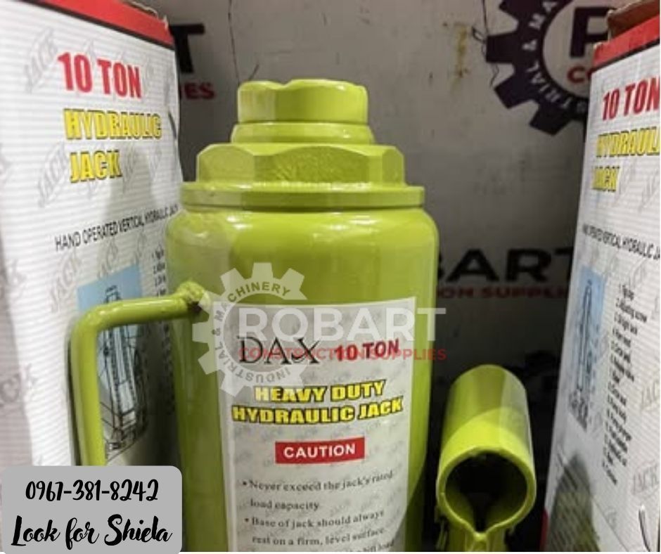Dax Hydraulic Jack (Category: Construction Tools & Equipment) located in Manila. Submitted by robartshie24394 (Listing ID 1394679758, Image 3). Description: Dax Hydraulic Jack 10 tons 𝑹𝑶𝑩𝑨𝑹𝑻 𝑪𝑶𝑵𝑺𝑻𝑹𝑼𝑪𝑻𝑰𝑶𝑵 𝑺𝑼𝑷𝑷𝑳𝑰𝑬𝑺 Office Address: 1405 Yuseco St. Sta Cruz Manila SEND US MESSAGE FOR INQUIRIES ‼️ ‼️ Call: 09673818242 / 09662708845 Vibr - (09673818242) Landline: (𝟩𝟩𝟦𝟨-𝟨𝟤𝟦𝟪) / (𝟩𝟢𝟢𝟤-𝟤𝟪𝟩𝟤) / (𝟩𝟤𝟣𝟨-𝟩𝟨𝟢𝟧) 