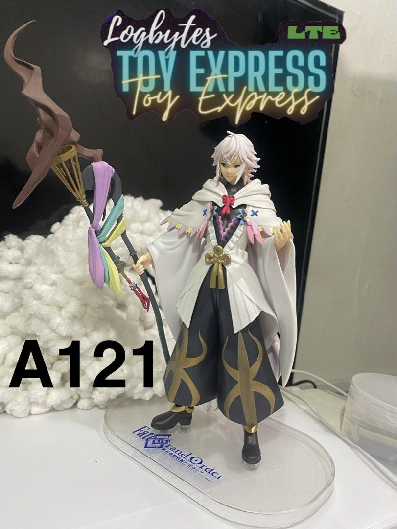 Fate Grand Order - Merlin (Category: Figurines & Statues) located in Subic. Submitted by logbytestoyexpress (Listing ID 1394772181, Image 2). Description: Fate Grand Order - Merlin With box | malaki at mabigat | complete accessories | no broken/missing parts Wysiwyg | as is Please manage your expectations. For a secondhand items, please expect minimal dirt, paint tranfer or some no broken/missing parts. Details will be indicated po sa mismong pos