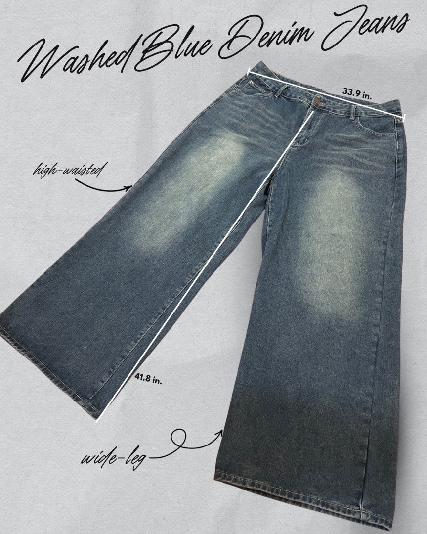 High-Waist Wide-Leg Jeans (Category: Jeans) located in Cebu City. Submitted by _shnhh (Listing ID 1394752336, Image 1). Description: Item is brand new and never been used. Message me if you’d like additional photos before buying. 📍 Location: Cebu City 🚚 Shipping via LBC/J&T Express (buyer shoulders fee) ❗ No cancellations, no returns/exchange. .