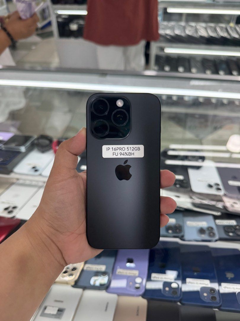 Iphone 16 Pro 512gb 94% batt FU NTC No issue (Category: iPhone 16 Series) located in San Juan City. Submitted by javedsgadgetshop (Listing ID 1394613530, Image 1). Description: INSTALLMENT OPTIONS : SPAY LATER / GGIVES / CREDIT CARD! WE BUY AND SELL SO PWEDE MAGBINTA OR SWAP ! Quick Specs : 💵 Iphone 16 Pro •512gb •NTC Variant •94% batt health •Factory Unlock •95% Smoothness •No hidden issue | No Repaired •100% Authentic | Not Refurbished •w/ OEM