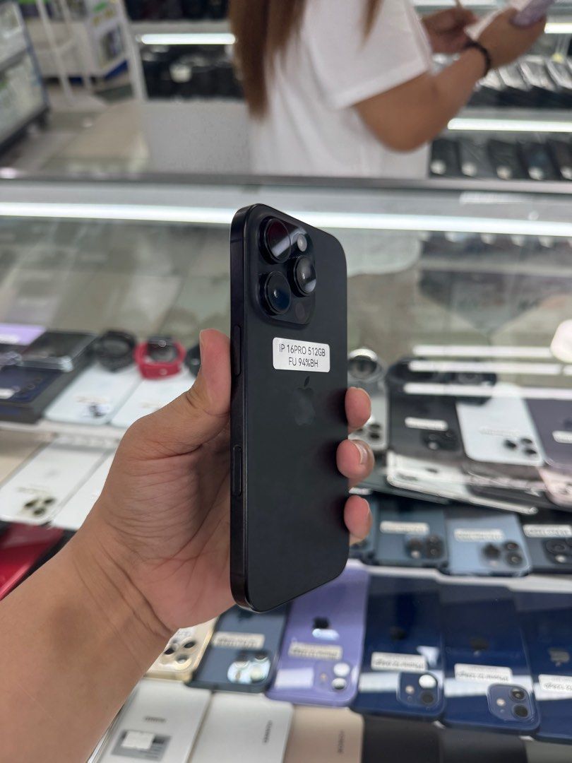 Iphone 16 Pro 512gb 94% batt FU NTC No issue (Category: iPhone 16 Series) located in San Juan City. Submitted by javedsgadgetshop (Listing ID 1394613530, Image 2). Description: INSTALLMENT OPTIONS : SPAY LATER / GGIVES / CREDIT CARD! WE BUY AND SELL SO PWEDE MAGBINTA OR SWAP ! Quick Specs : 💵 Iphone 16 Pro •512gb •NTC Variant •94% batt health •Factory Unlock •95% Smoothness •No hidden issue | No Repaired •100% Authentic | Not Refurbished •w/ OEM