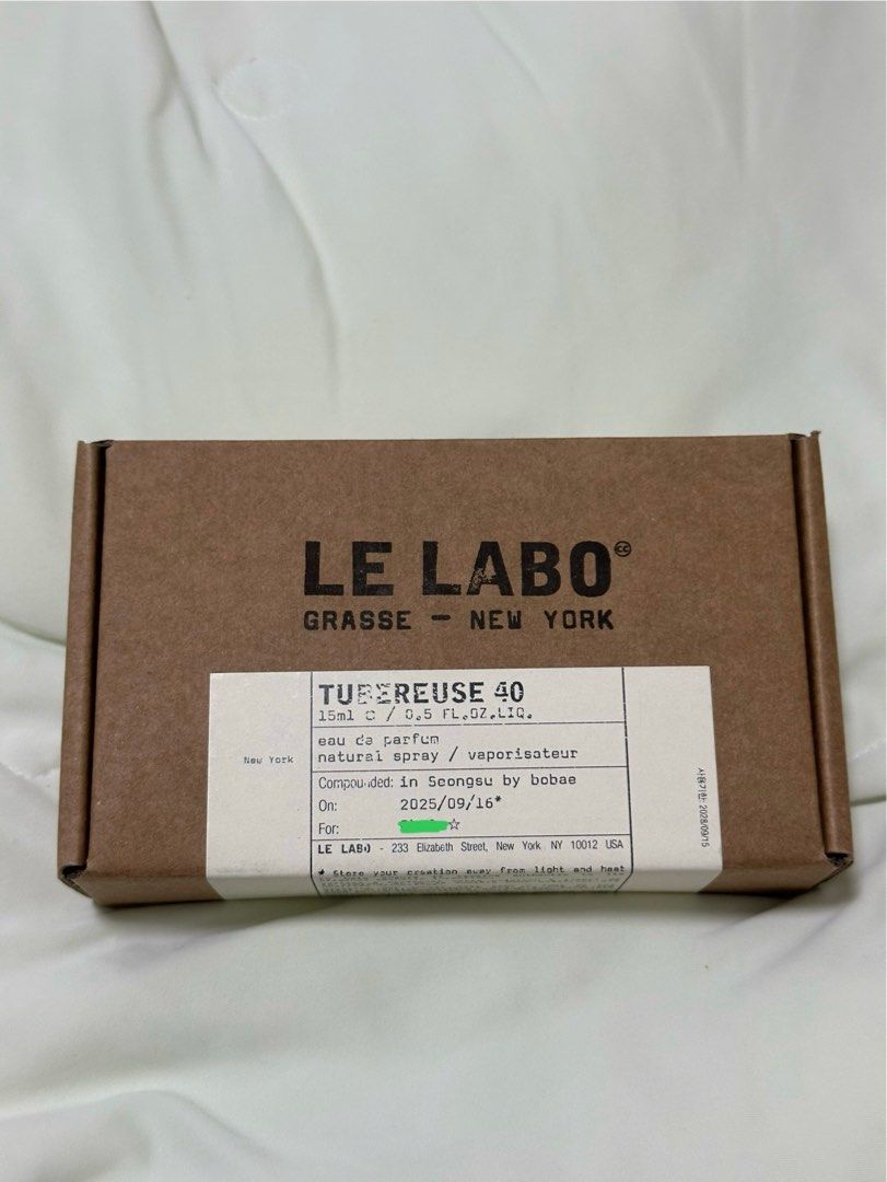 LeLabo シティエクスクルーシブ TUBEREUSE40 15ml ル ラボ