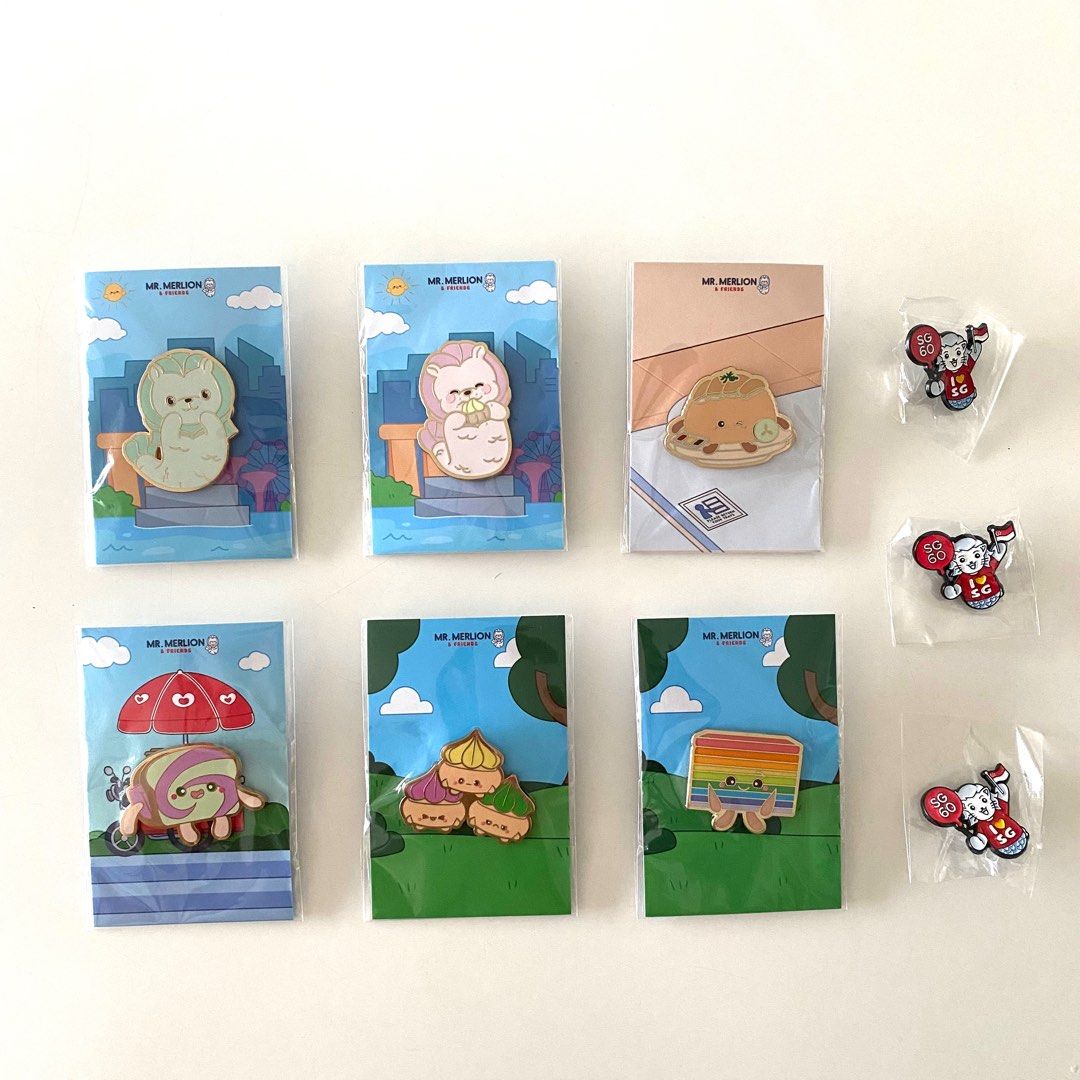 Mr Merlion & Friends Enamel Pins Collectible , Hobbies & Toys ...