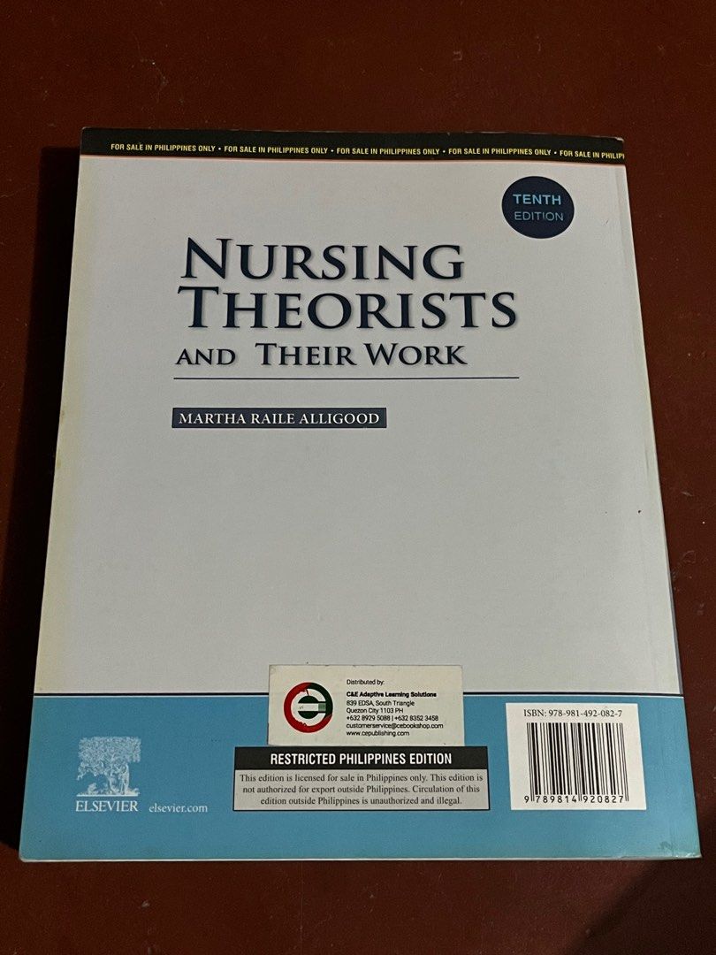 Nursing Theorists and Their Work 10th Edition (Category: Textbooks) located in Manila. Submitted by hanii27 (Listing ID 1394635282, Image 2). Description: 📚 Selling my book! ✨ Used only twice and kept in storage for about a year. ✨ Very minimal highlights on a few pages, overall excellent condition. I’m new here on the app 😊 Fixed price na po hehe. ➡️ Very good condition naman po yung book promise and I bought it from C&E. I need immediate fund