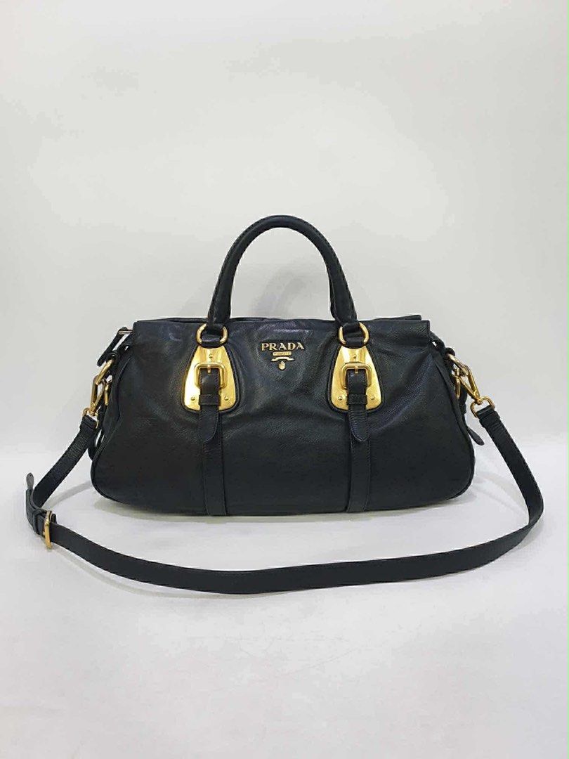 Prada Leather Bag (Category: Luxury Bags & Wallets) located in Quezon City. Submitted by roxycris (Listing ID 1394761475, Image 1). Description: Inclusions: - strap - dustbag Guaranteed authentic.
