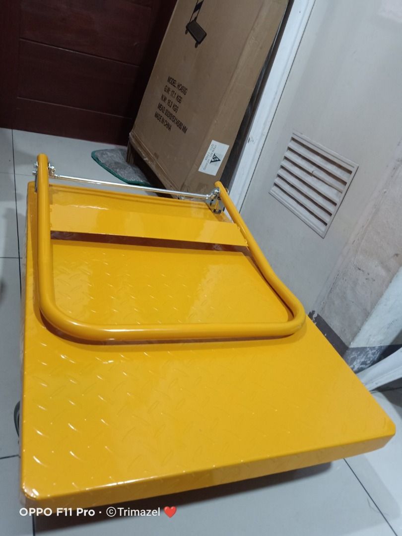 push cart trolley (Category: Strollers) located in Pasig City. Submitted by khamille03 (Listing ID 1394662641, Image 3). Description: ✅ Guaranteed lowest price ✅ Quality products ✅ Big discount for bulk orders ✅ 100% LEGIT TRUSTED SUPPLIER! ✅ With Complete Legal Documents ✅ BIR Registered We Supply All Kinds Of PPE Supplies, Raincoat, Hard Hat, Cooler Box, Plastic Trash Bin, Road Barriers, Kayak Boats, Crystal Kayak, Traffic Cone, T-Bollards & Al