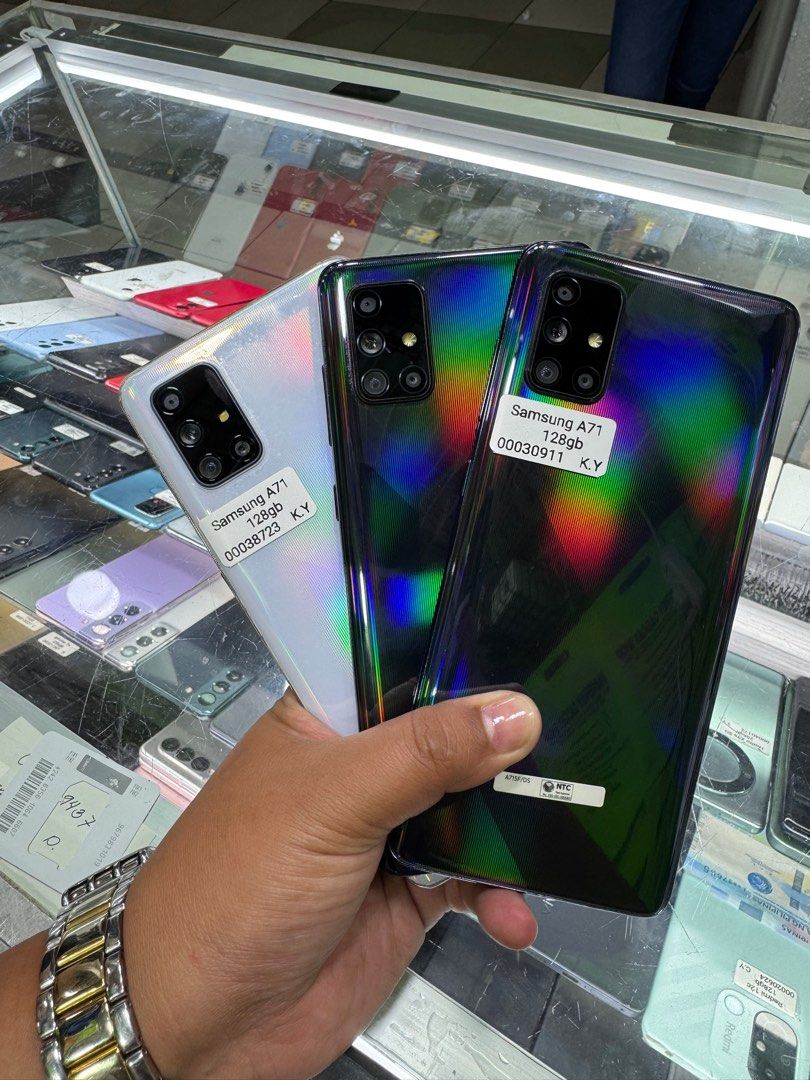 Samsung A71 8/128 (Category: Samsung) located in San Juan City. Submitted by wainefreygadgetshop (Listing ID 1394759959, Image 3). Description: Samsung A71 8/128 (Search nyo nalang full specs) ALL GOODS AT WORKING NO REPAIR HISTORY GAMING PHONE PEDE PANG BACK UP PHONE SNAPDRAGON CAMERA SOBRANG LINAW MAKINIS PEDE SA MAARTE BAWAL SA NAG IINARTE! *MAY LIGHT AMOLED BURN NORMAL NA YAN SA ANDROID TEST TO SAWA BAGO BAYARAN. Buy at your own risk 😊 For f