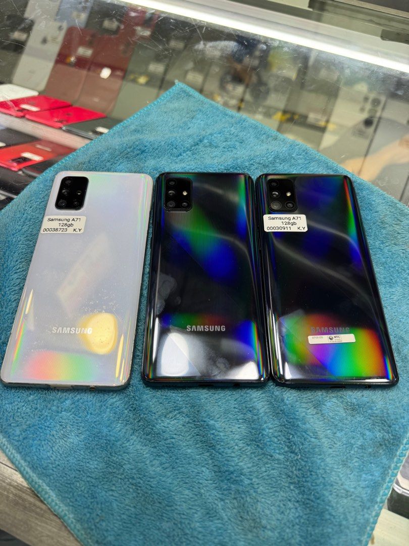 Samsung A71 8/128 (Category: Samsung) located in San Juan City. Submitted by wainefreygadgetshop (Listing ID 1394759959, Image 2). Description: Samsung A71 8/128 (Search nyo nalang full specs) ALL GOODS AT WORKING NO REPAIR HISTORY GAMING PHONE PEDE PANG BACK UP PHONE SNAPDRAGON CAMERA SOBRANG LINAW MAKINIS PEDE SA MAARTE BAWAL SA NAG IINARTE! *MAY LIGHT AMOLED BURN NORMAL NA YAN SA ANDROID TEST TO SAWA BAGO BAYARAN. Buy at your own risk 😊 For f