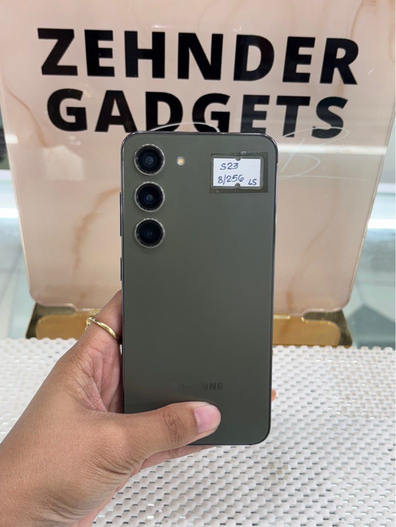 SAMSUNG S23 8/256GB OPENLINE (NTC APPROVED) (Category: Samsung) located in San Juan City. Submitted by desireebayal96 (Listing ID 1394662777, Image 1). Description: SAMSUNG GALAXY S23 * NTC APPROVED * 8|256GB * DUAL SIM * OPENLINE * ANY SIM * 98% SMOOTH * NO ISSUE * NO HISTORY OF REPAIR * NO AMOLED BURN * NO DEAD PIXEL * UNIT ONLY OPEN FOR COD SAME DAY DELIVERY PLUS SHIPPING FEE MESSAGE ME DIRECTLY FOR MORE INFO Store located📍2nd floor Vmall Gre