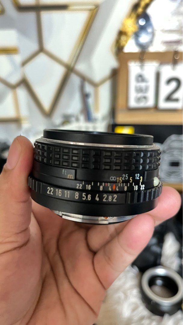 SMC pentax -am 50mm (Category: Lens & Kits) located in Manila. Submitted by mysticfox-2237 (Listing ID 1394700258, Image 3). Description: Vintage Lens 50mm SMC Pentax -M 1:2 made in japan for k-mount minor fungus di makakaapekto sa output loc paranaque shipping nationwide.