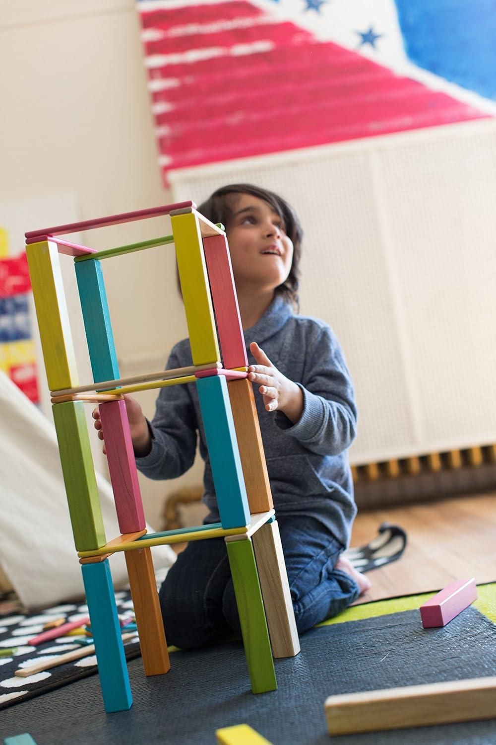 Tegu 6 Piece Pocket Pouch Prism Magnetic Wooden Block Set, Tints ...