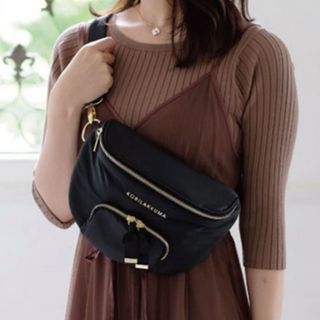 鬆弛熊 牛奶熊 KORILAKKUMA 黑色腰包64223506870529110