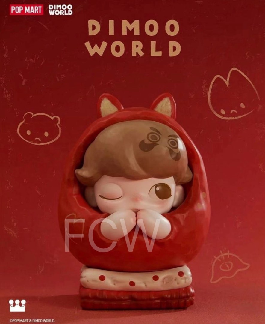 【正規品】一点のみ！日本限定150体☆DIMOO WORLD♡だるま DIMOO だるま 日本限定 新品未開封 POP MART ダルマ - メルカリ