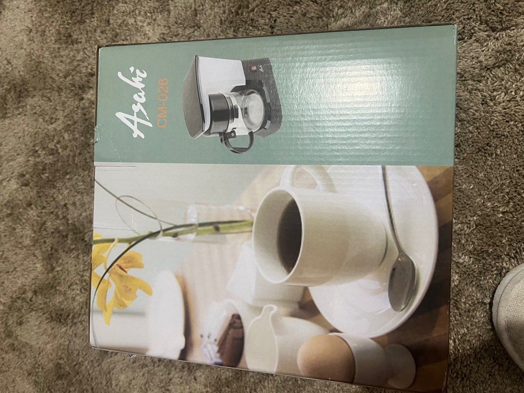 Asahi coffee maker (Category: Coffee Machines & Makers) located in Manila. Submitted by xrnpqk2952 (Listing ID 1394912878, Image 2). Description: Brand new never been used :) Mop :gcash.