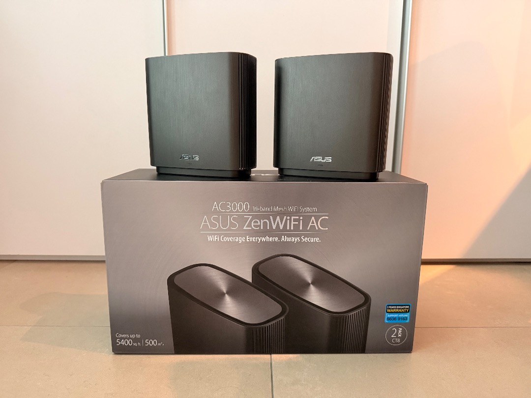 ASUS ZenWiFi AC AC3000 Tri-band Mesh WiFi System, Computers & Tech ...