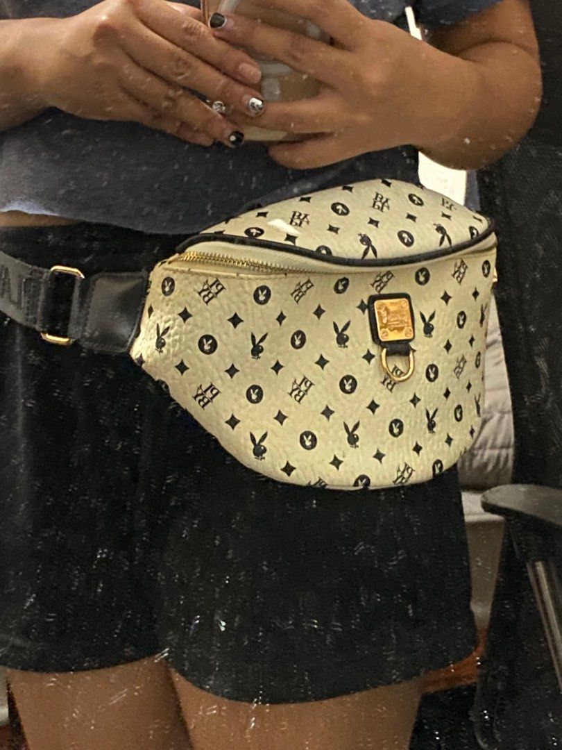 authentic playboy bunny monogram waist/chest bag (white) (Category: Cross-body Bags) located in Los Banos. Submitted by oddklay (Listing ID 1394876490, Image 3). Description: never used bought sa malaysia.