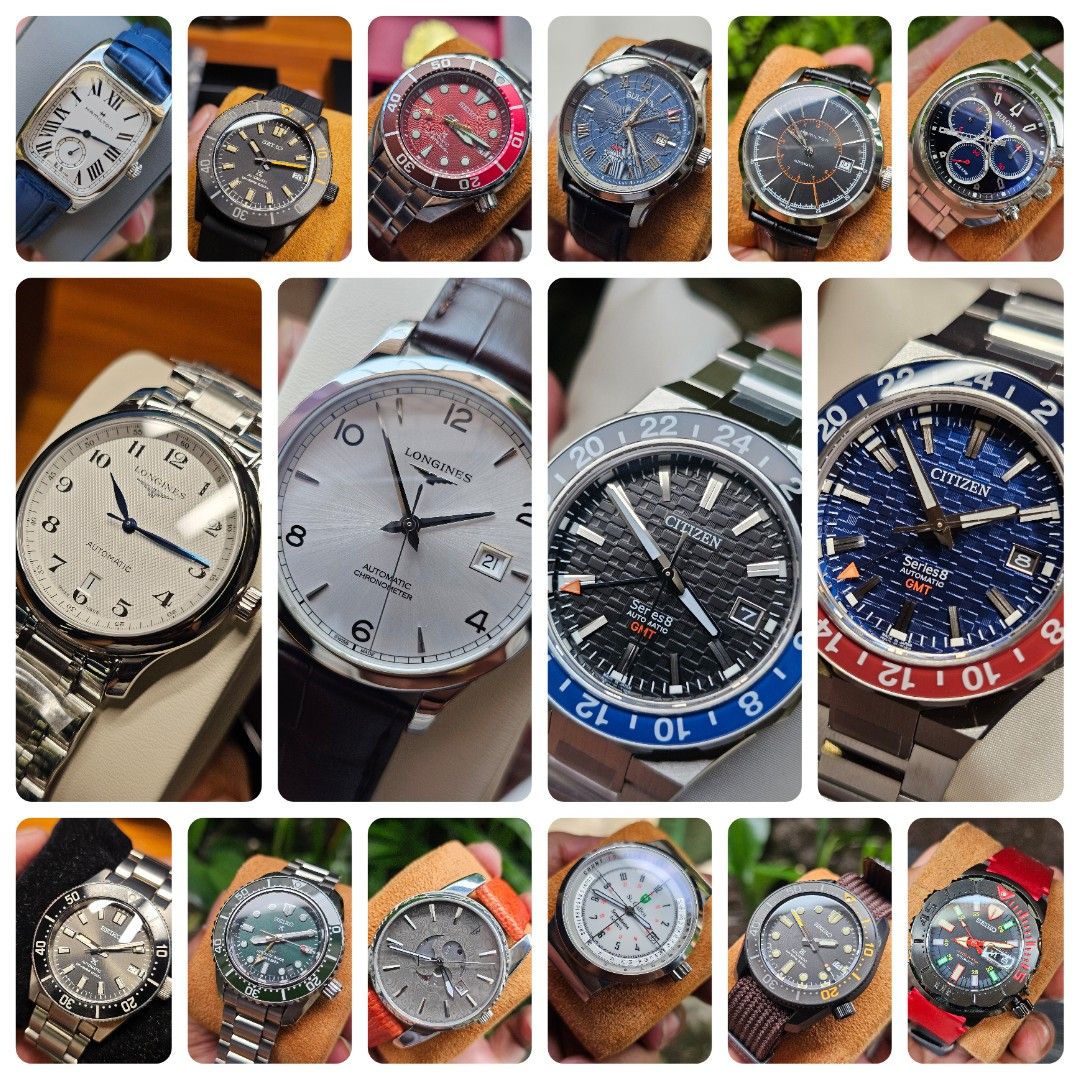 Buying luxury watches (Category: Luxury Watches) located in Manila. Submitted by watch_cop (Listing ID 1394847980, Image 1). Description: - Brands: Longines, Citizen,oris,tag heuer,omega,tudor,seiko.