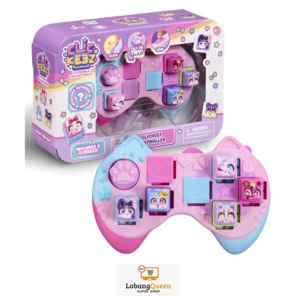 CLICKEEZ Keyboard MegaPack - 1 Tastatur + 15 Kawaii Keycaps + Schlüsselanhänger