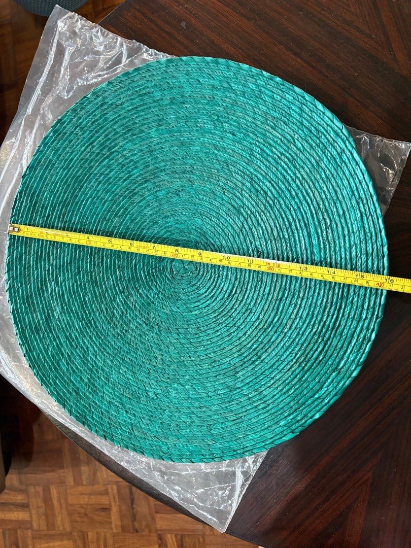 CRATE & BARREL Placemat/Napkin (Category: Towels, Napkins & Holders) located in Quezon City. Submitted by SimplyReV (Listing ID 1374699280, Image 3). Description: CRATE & BARREL Set of 4pcs round placemat and 4pcs printed napkin 4 sets available ₱ 1,200 per set.