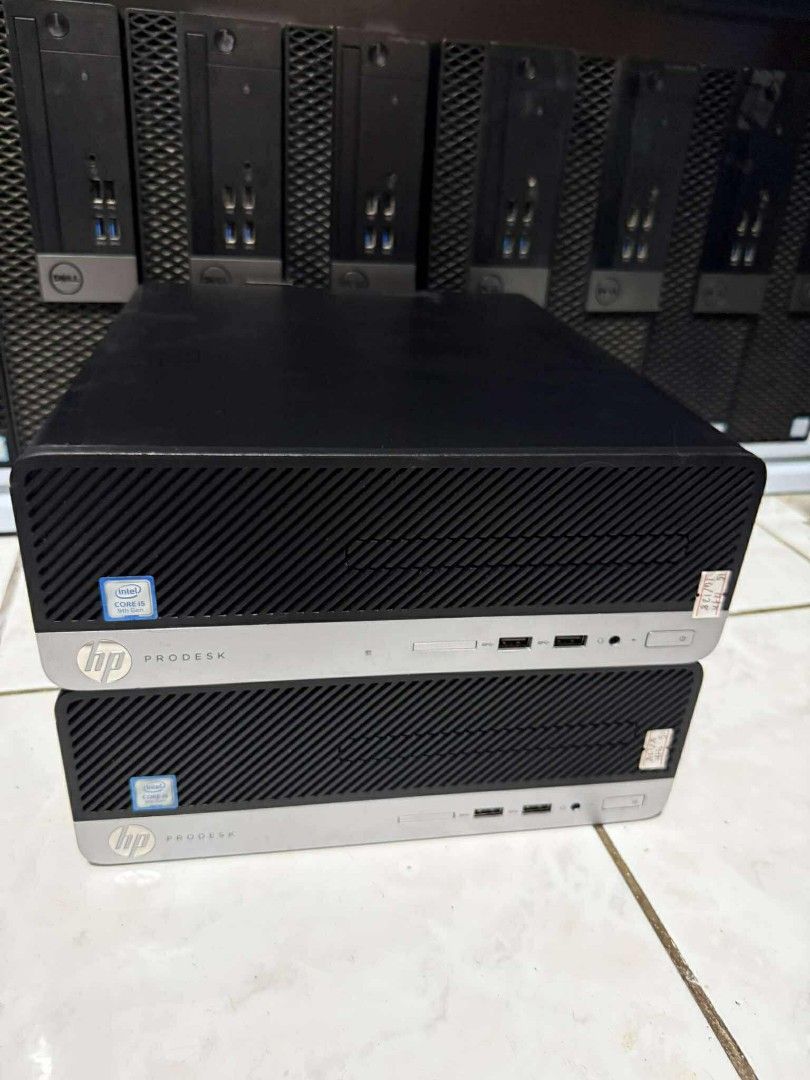 Dell & HP ProDesk Desktop Computers (Category: Desktops) located in Manila. Submitted by lhainelovi71994 (Listing ID 1394937042, Image 2). Description: Sff HP and Dell Dell I5 8th gen 16gb ram 256gb SSD 6,000 each HP i5 9th gen 16gb ram 120gb ssd 7,000 each Dell i5 6th gen 8gb ram 120gb SSD 4,000 each Location: San Andres bukid manila Pick up or deliver.
