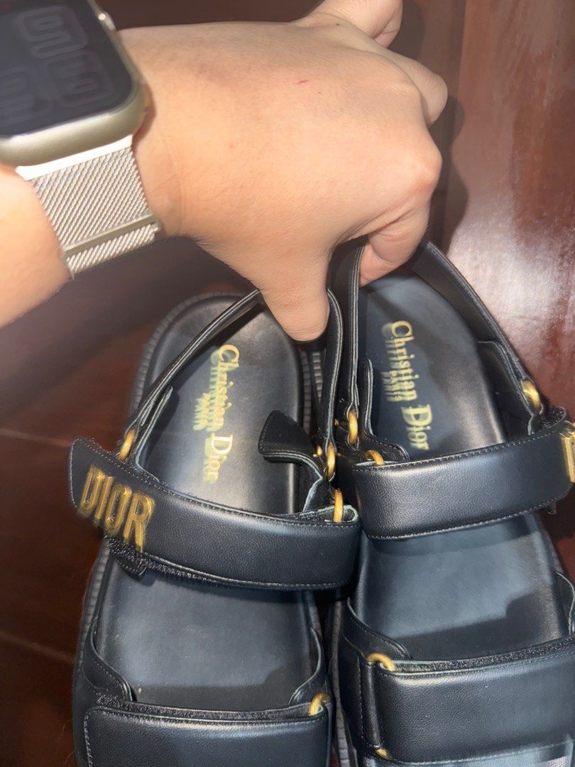Authentic DIORACT BLACK SANDALS - Size 38 Lambskin Complete (Category: Sneakers & Footwear) located in Bacolod City. Submitted by silvermannequin (Listing ID 1394930603, Image 3). Description: Complete with Box and Store Receipt.