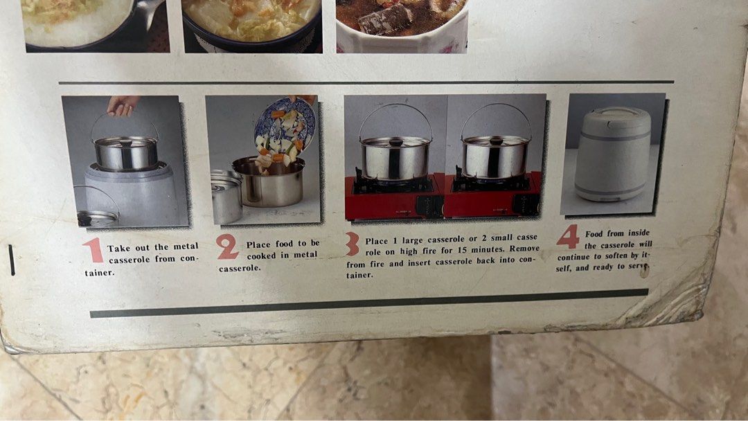 Food warmer cooler (Category: Cookers) located in Manila. Submitted by nmpc116 (Listing ID 1394819599, Image 3). Description: Never been used, but in storage for a while Includes 3 removable metal cooking casseroles that can be used for stove top cooking Keeps food warm or cold for 6-8 hours Minor issue - lid clip has come off.