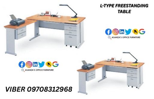 FREESTANDING EXECUTIVE L-TYPE TABLE (Category: Tables & Sets) located in Quezon City. Submitted by asanzasmik45405 (Listing ID 1394812742, Image 2). Description: The purpose of an executive desk is to enhance productivity and organization through ample storage, ergonomic design, and integrated technology solutions. Opting for an executive desk can convey a sense of achievement and success, driving individuals to excel in their roles beyond tradit