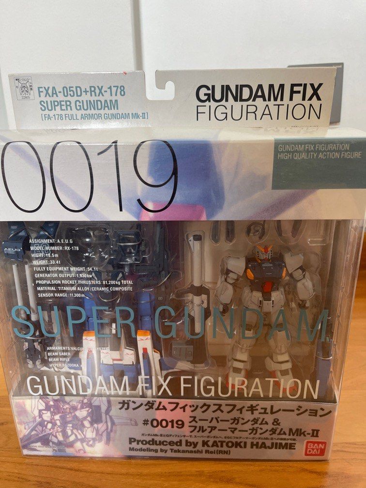 Gundam Fix Figuration #0019 Super Gundam & Full Armor MK-II (Category: Gundam Model Kits) located in Singapore. Submitted by hanfong (Listing ID 1394927754, Image 1). Description: - Brand new and sealed Gundam Fix Figuration #0019 - Features Super Gundam and Full Armor MK-II - Designed by Katoki Hajime - Ideal for Gundam collectors Can try to meet at mrt station convenient to you. Thanks .